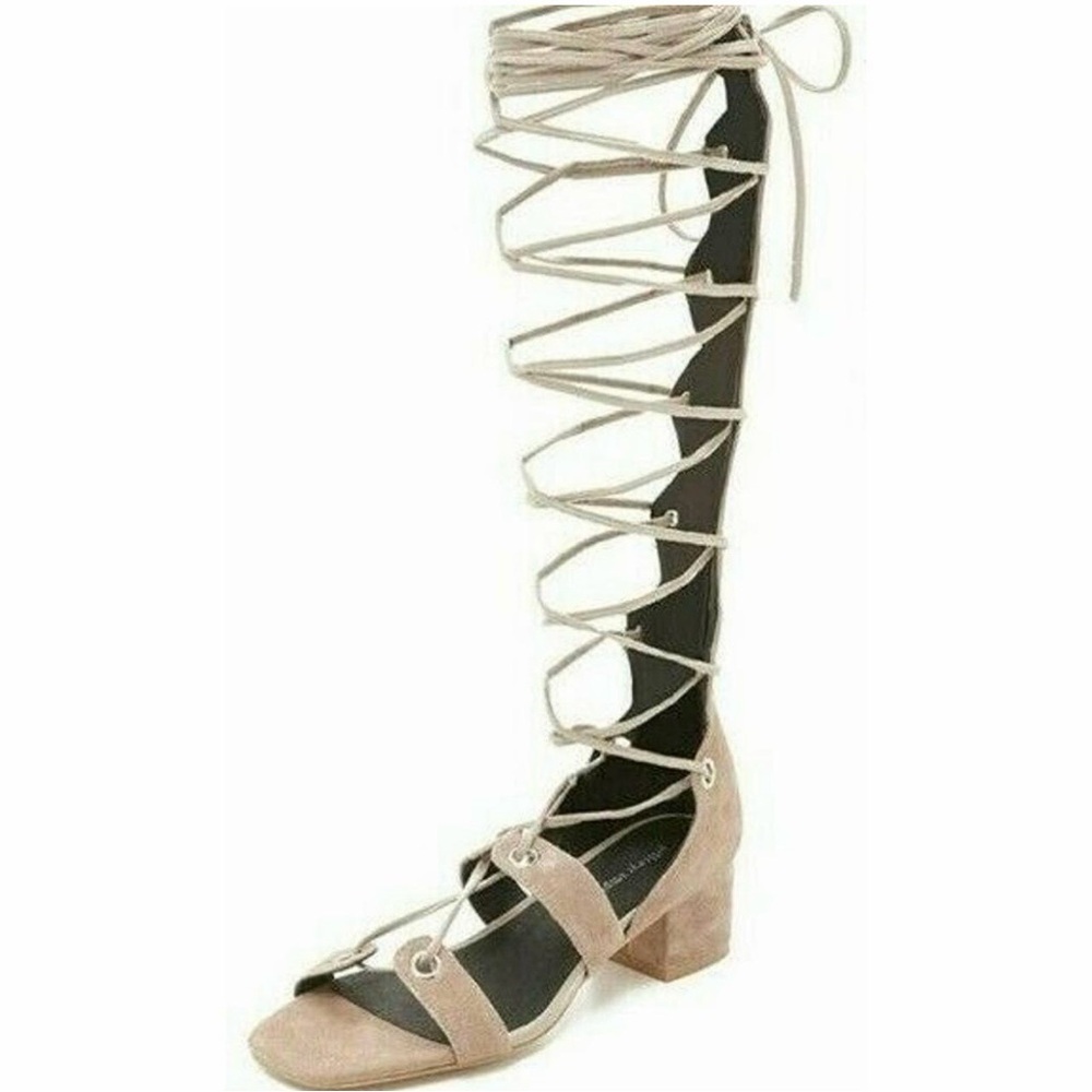 Jeffrey Campbell Beige Lace-Up Sandals